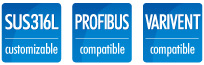 SUS316L customizable PROFIBUS compatible VARIVENT compatible