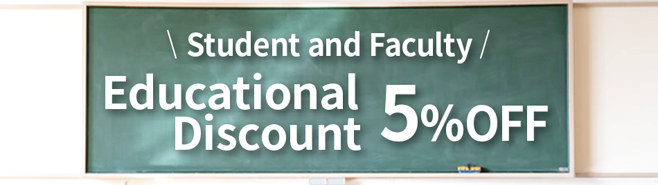 いつでも学割。学生も教職員も定価から5%OFF