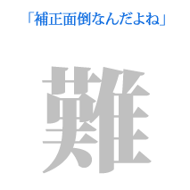 補正面倒なんだよね