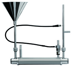 Jacketed Flow Tube with Funnel