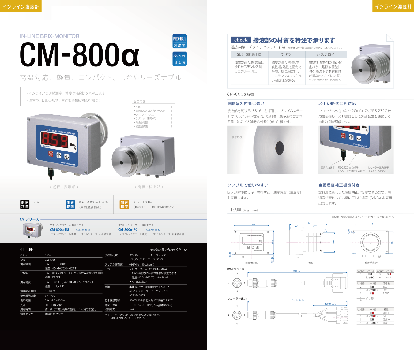 PRODUCTS -インライン濃度計-