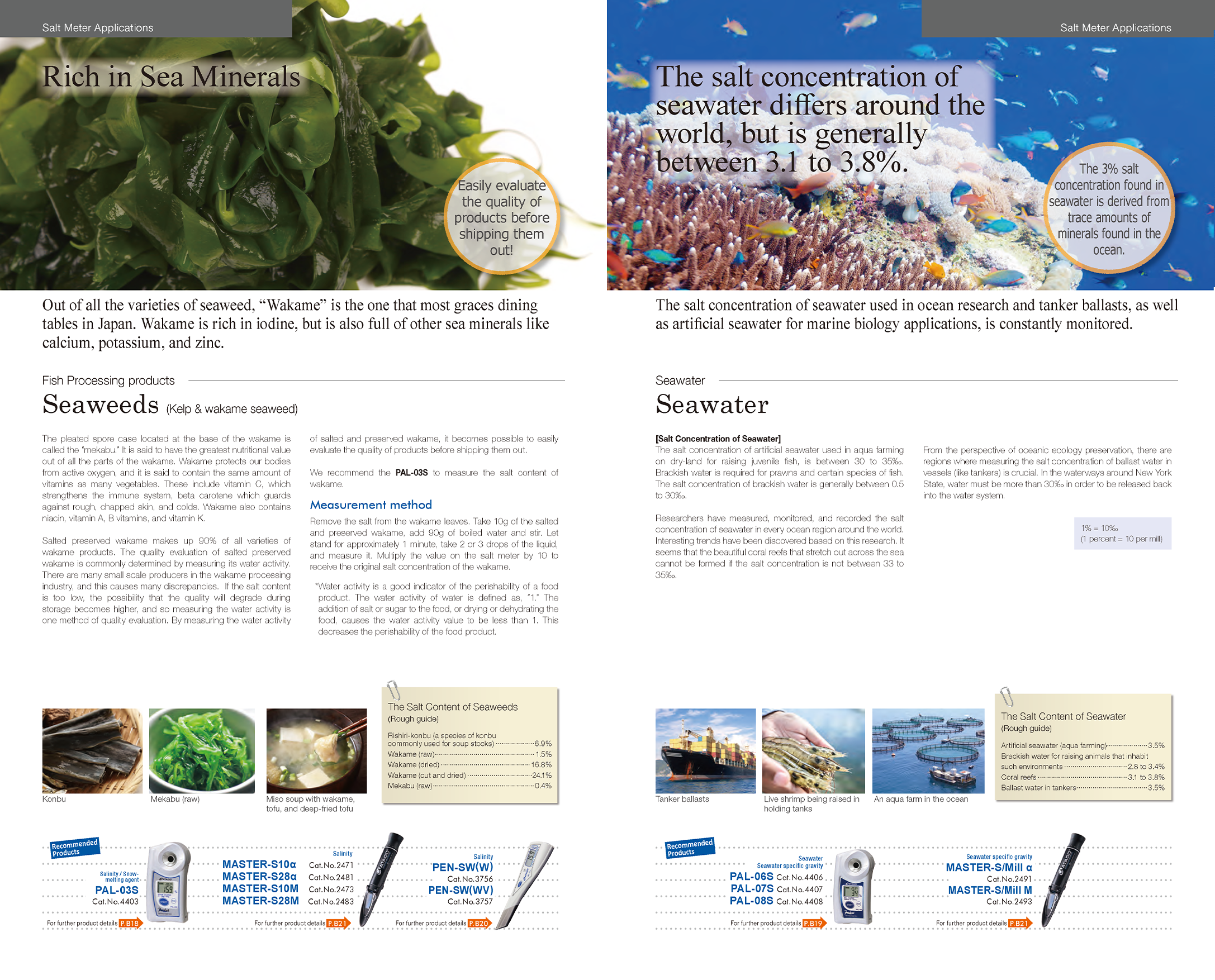 Seaweeds (Kelp & wakame seaweed) / Seawater