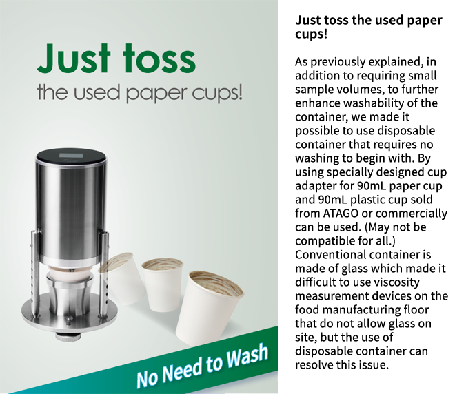 Just toss the used paper cups! 