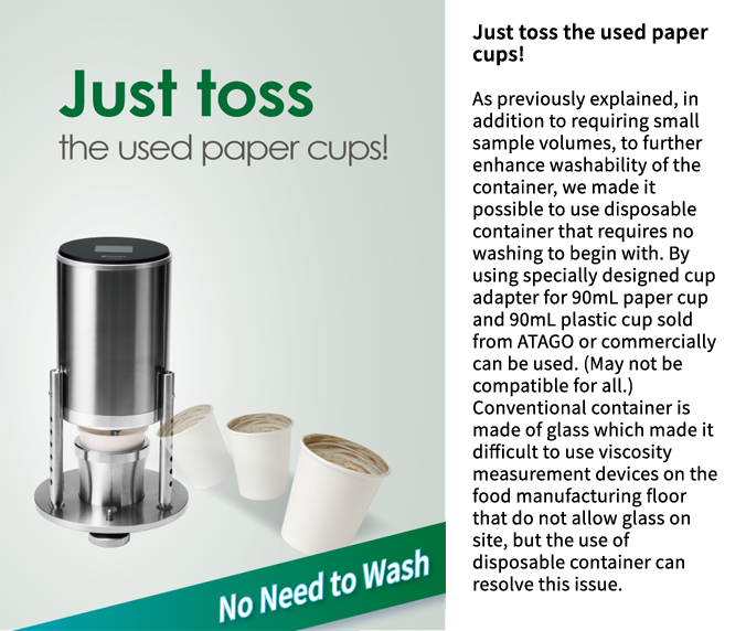 Just toss the used paper cups!