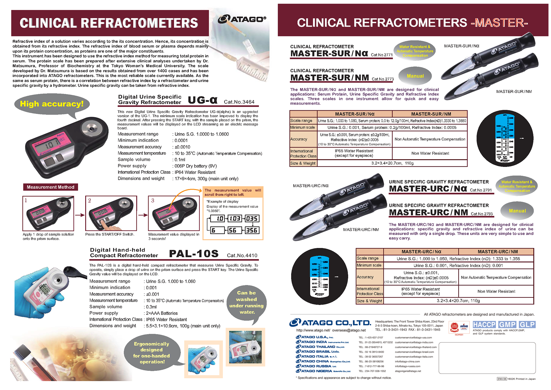 CLINICAL REFRACTOMETERS