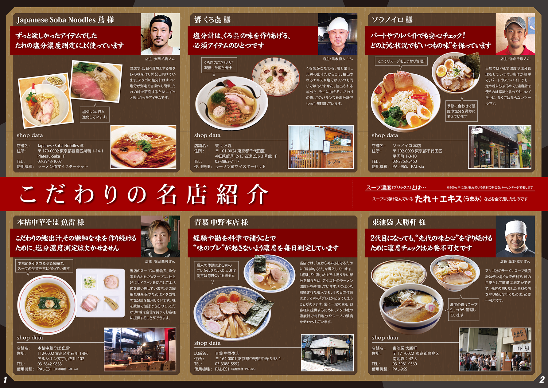 アタゴ ラーメンスープ濃度計 BNU3701 1個-
