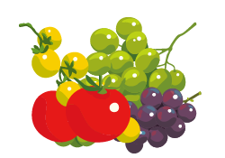 Tomates y Uvas